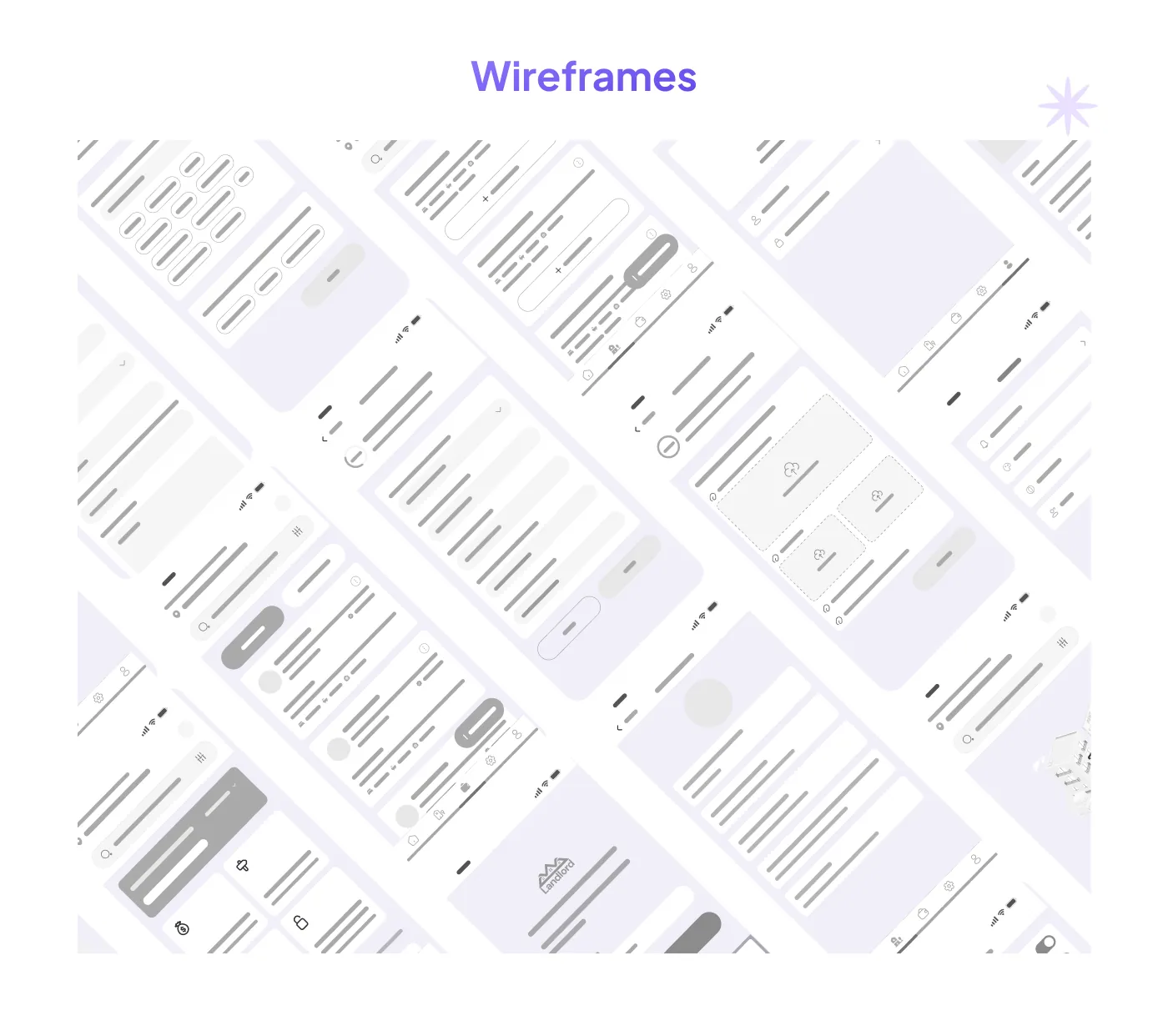 Landlord wireframes