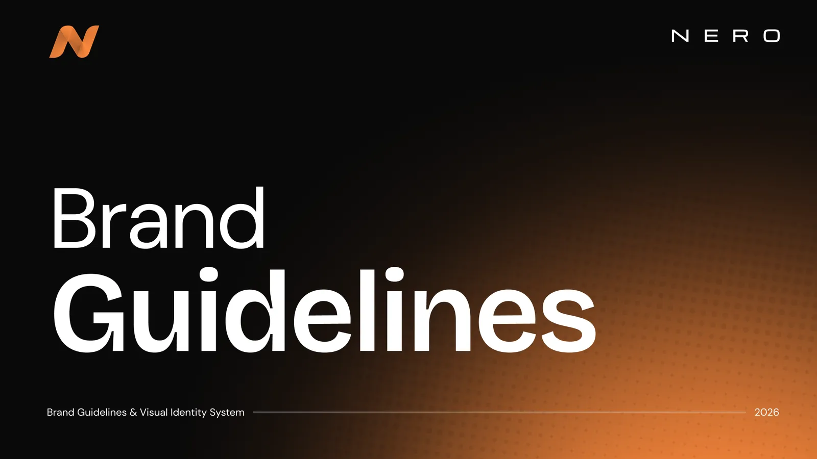 NERO brand guidelines cover