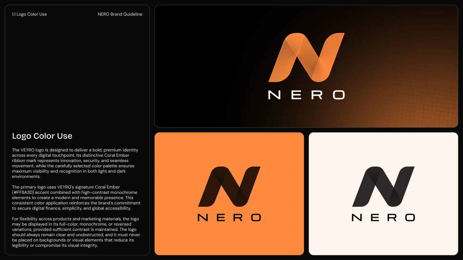 NERO logo color use