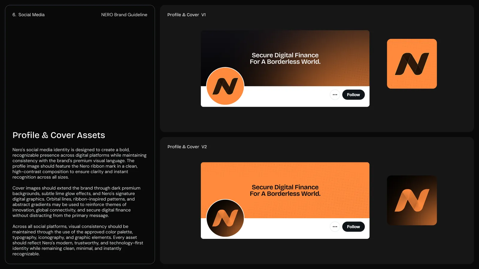 NERO social profile assets