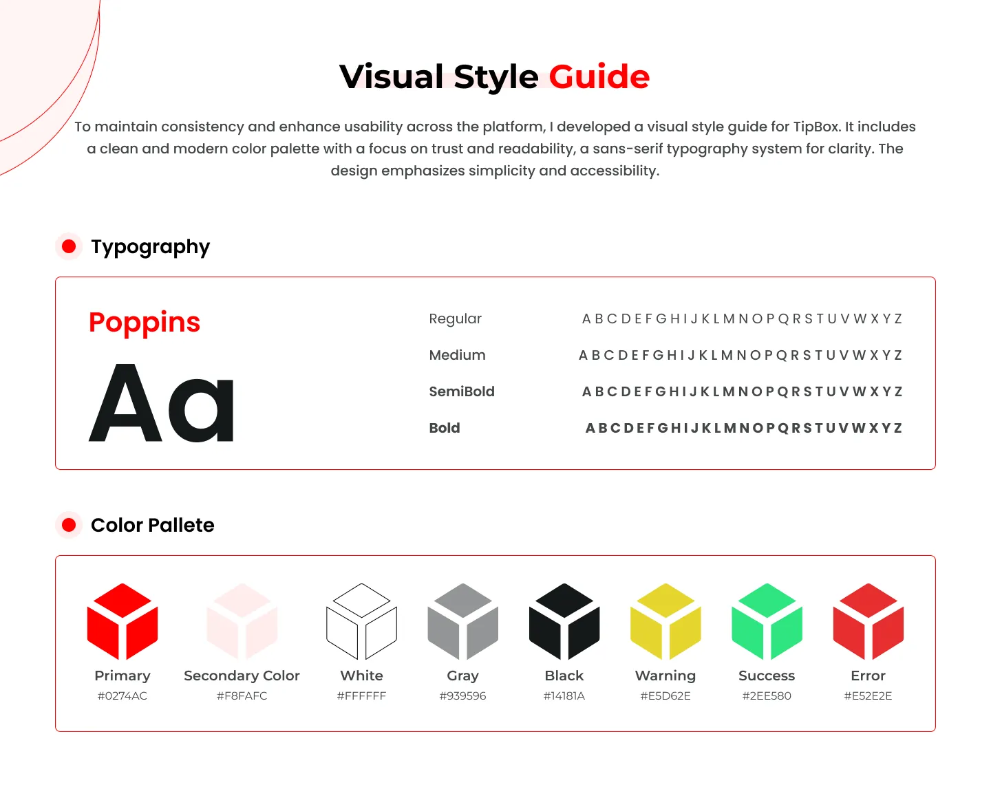 Tipbox visual style guide