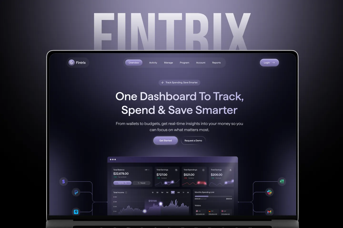 Fintrix landing page